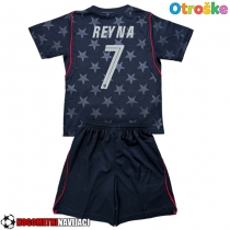 Otroške Nogometnih dresov Združene države Giovanni Reyna #7 Gostujoči SP 2026 Kratki rokavi (+ hlače)